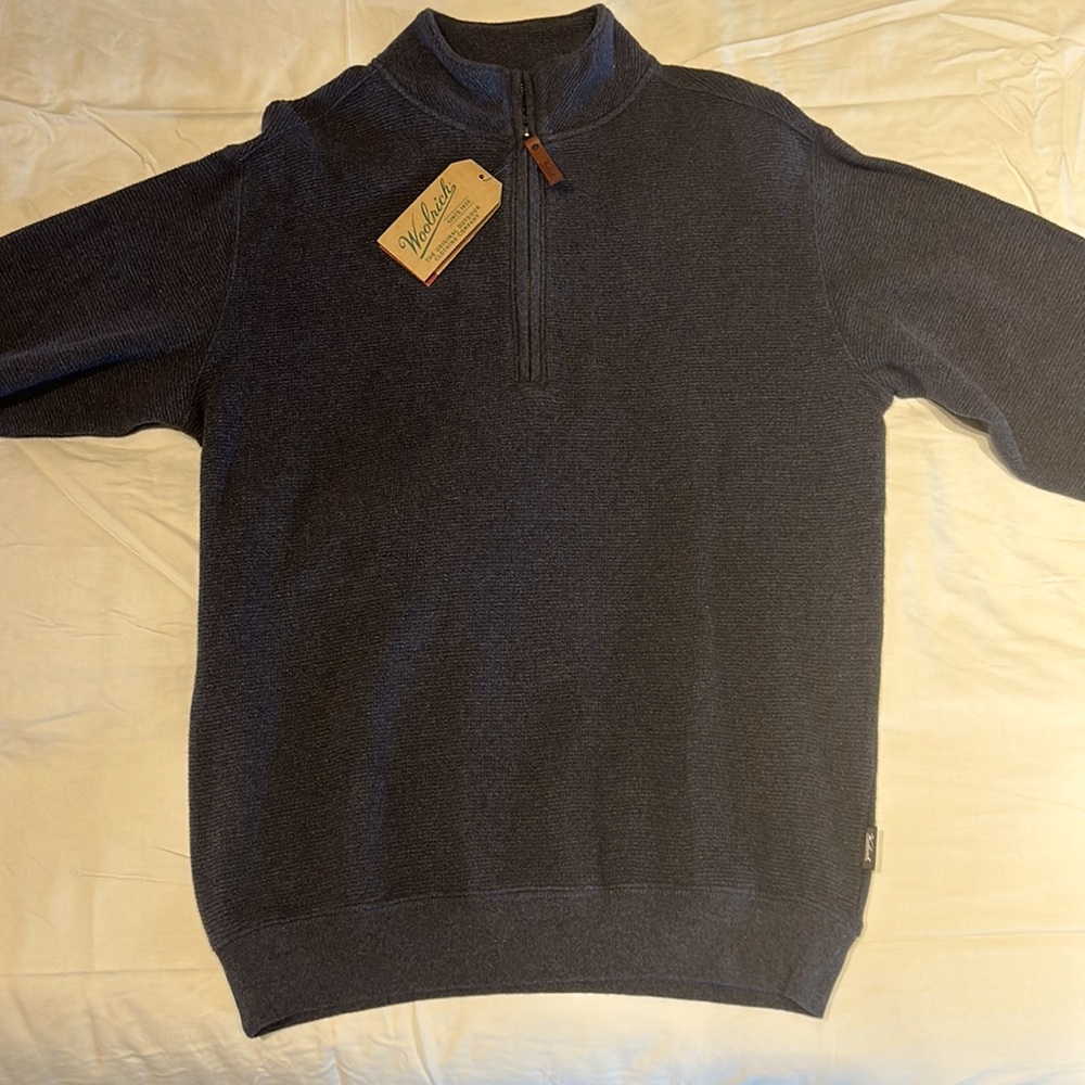 Woolrich Fleece Quarter Zip(navy)